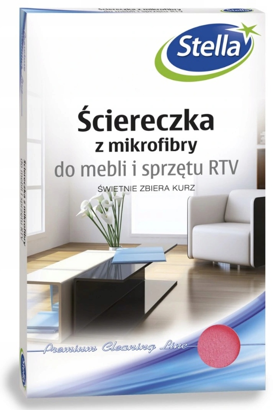 

Stella Ścierka z Mikrofibry do Mebli i Sprzętu Rtv
