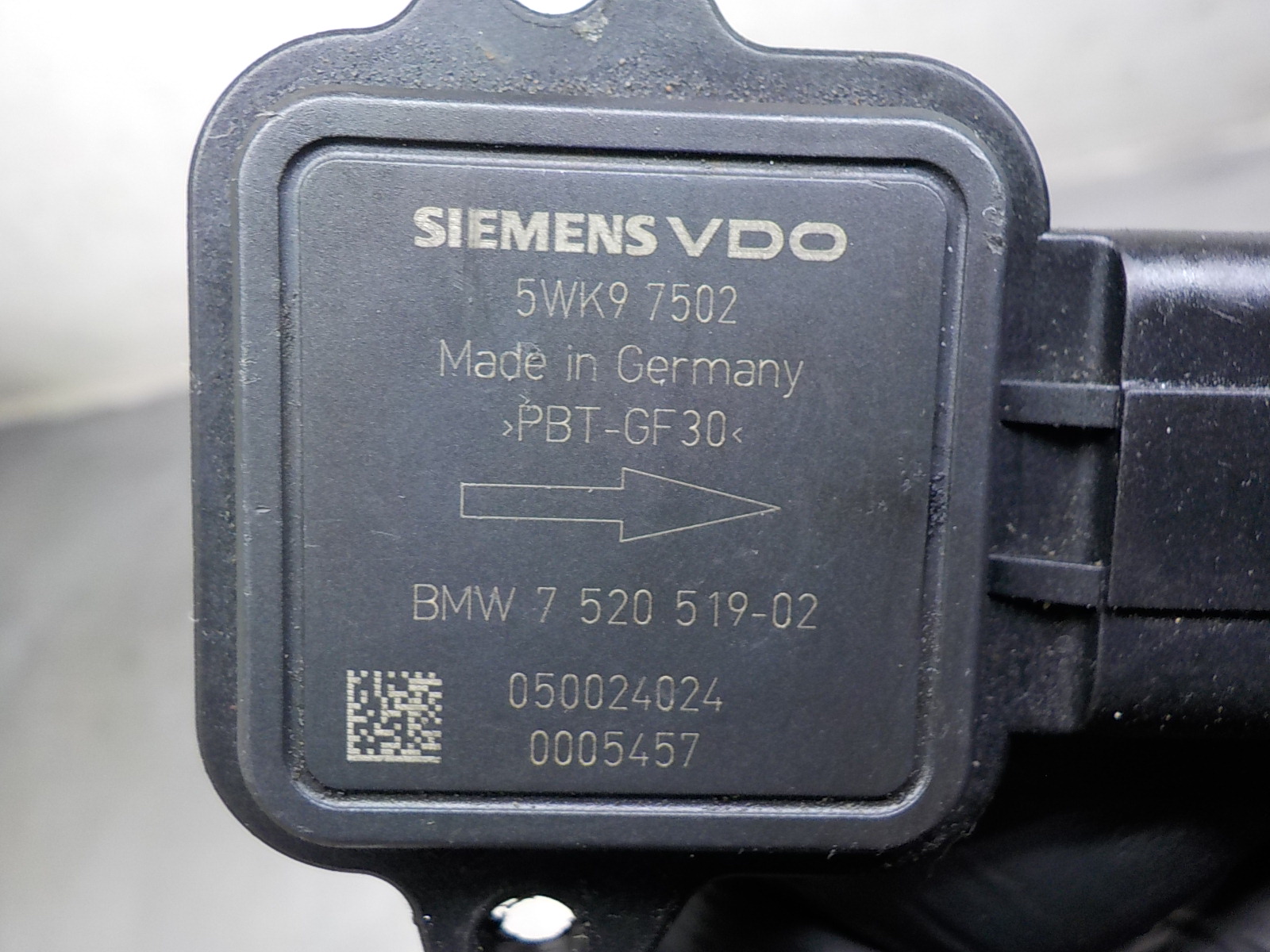 BMW 3 (E90) Debimetro 7520519-02 5WK97502