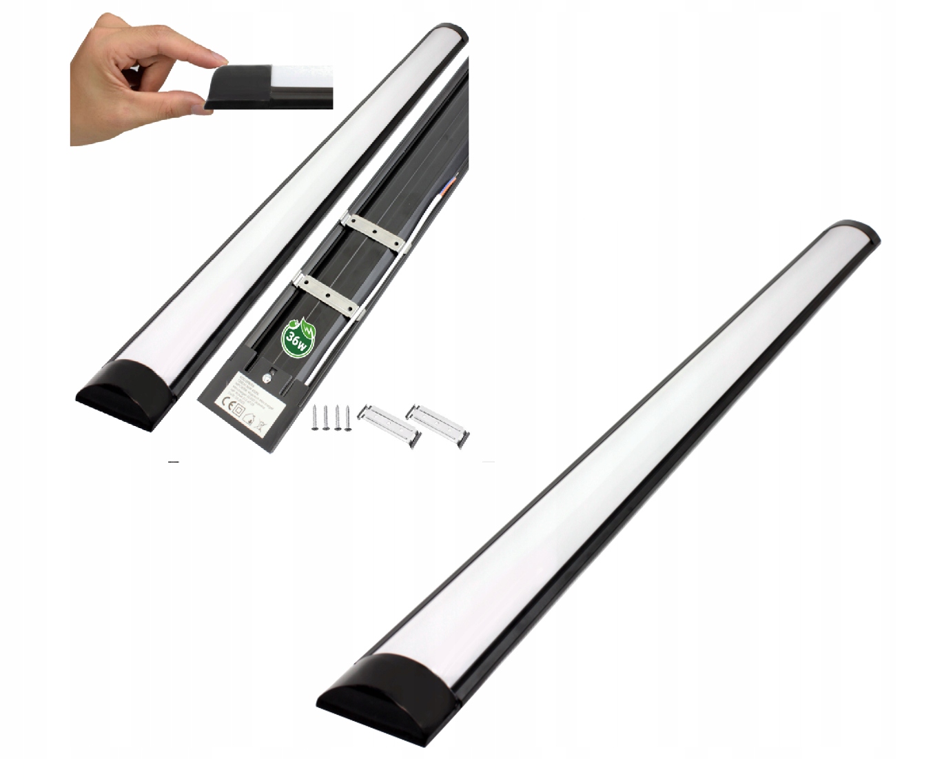 

4 x Natynkowa Lampa Oprawa Led 36W 120cm Czarna