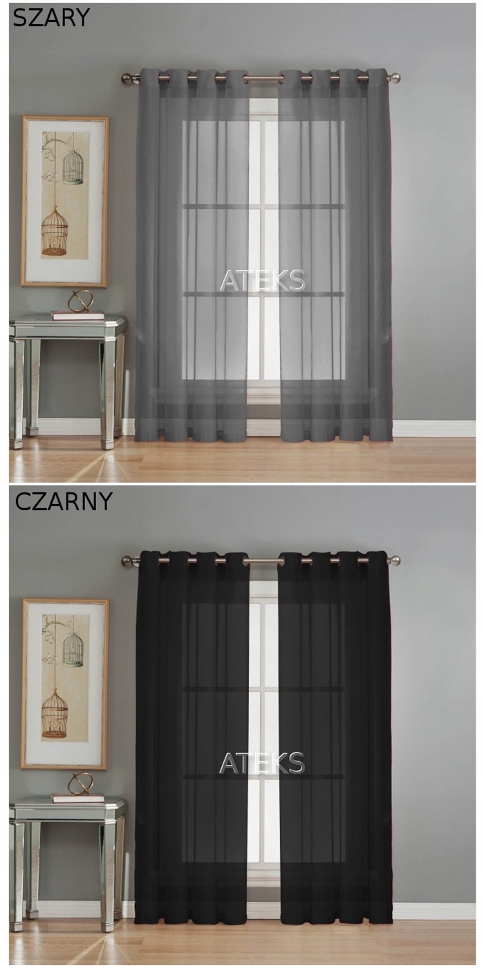 FIRANA ZASŁONA WOAL FIRANY GOTOWE 145x250 KOLORY Marka inna