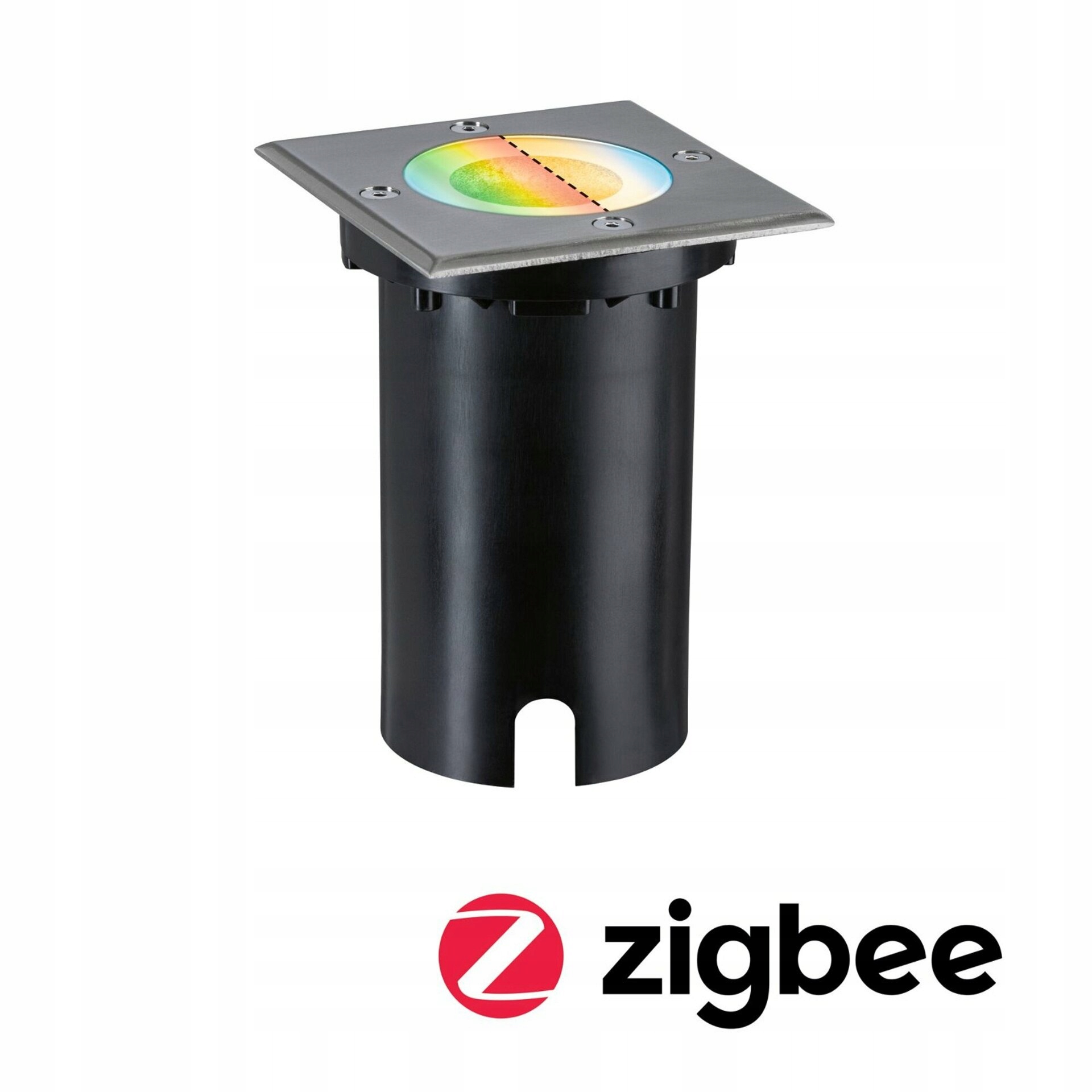 Paulmann Led zemné svietidlo Zigbee 3.0 110x110mm Rgbw+ IP67 hliník