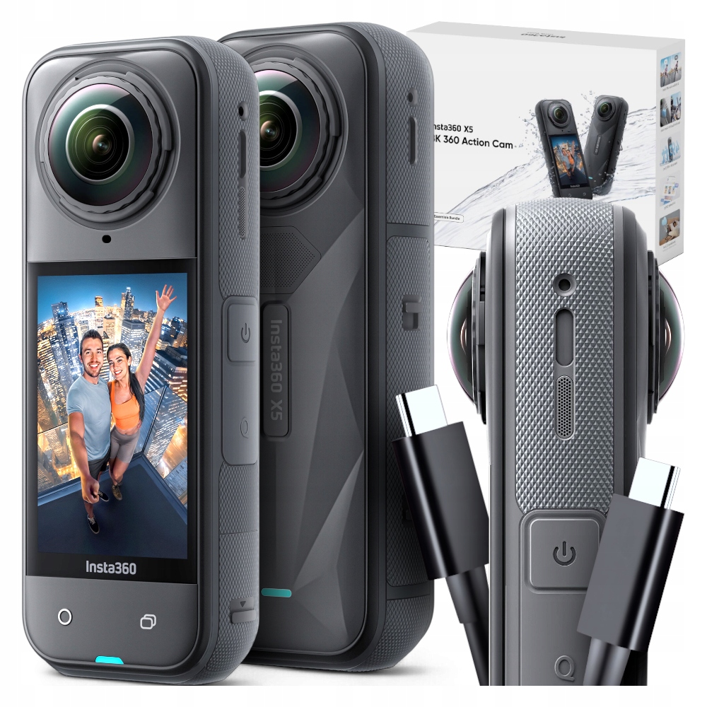 Insta360 X5 wodoodporna kamera sportowa 8K 360° 72MP sferyczna stabilizacja