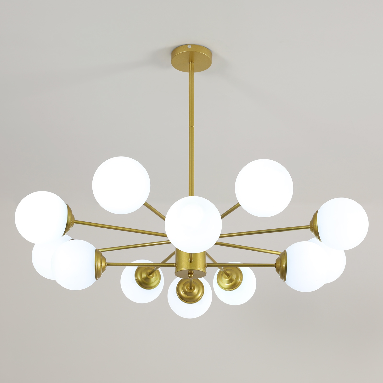 Stropné Závesné Svietidlo Luster E27 Loft Zlaté Biely Moderné Do Obývačky