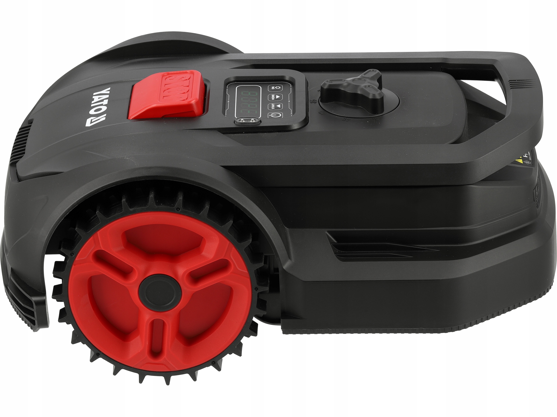 Роботизована газонокосарка YATO для скошування площею до 300 м², автоматична акумуляторна, 20 В, 2,0 Аг, модель YT-852090