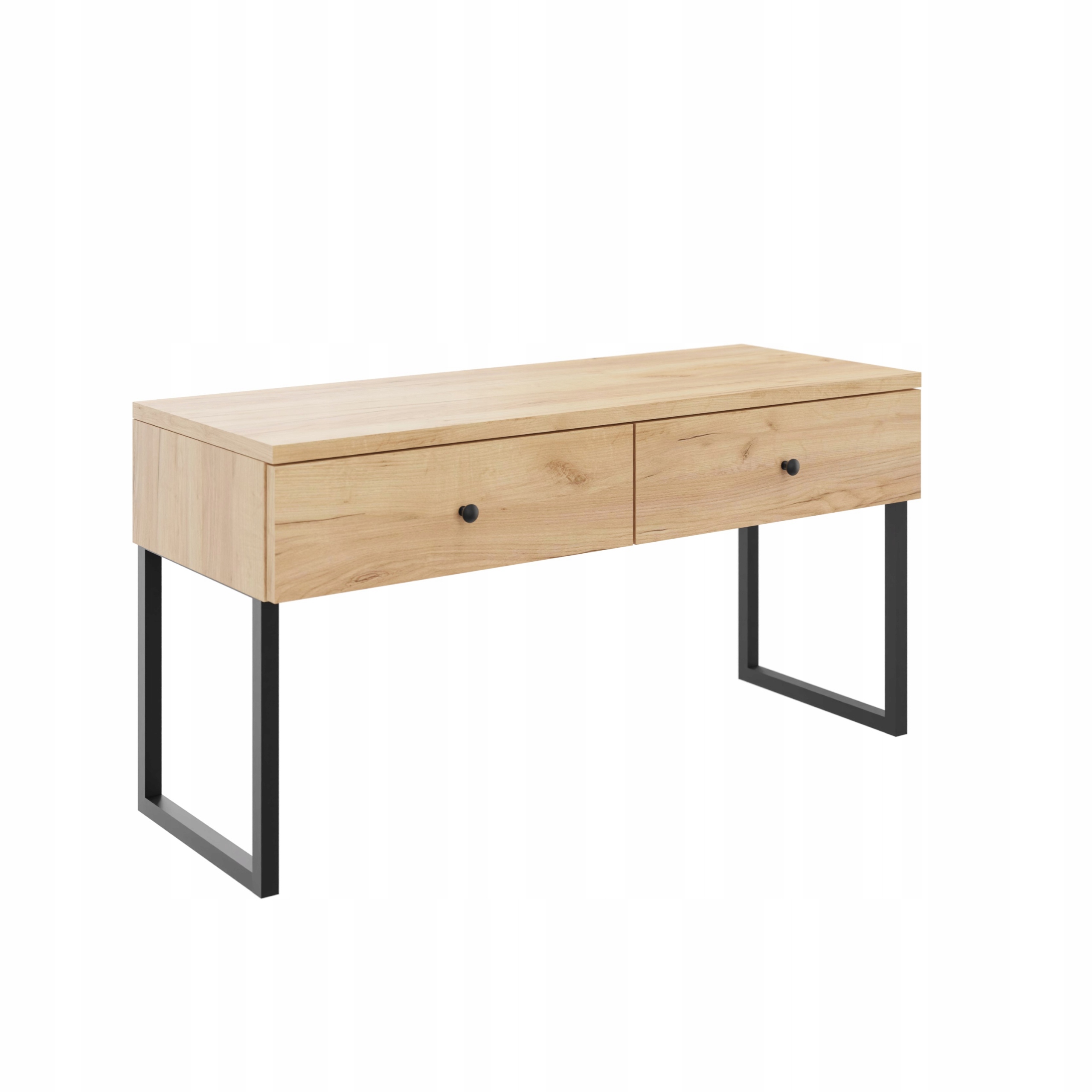 Konzolový Stolek, skříňka, Rtv komoda se dvěma zásuvkami s nožičkami, šířka 80 cm