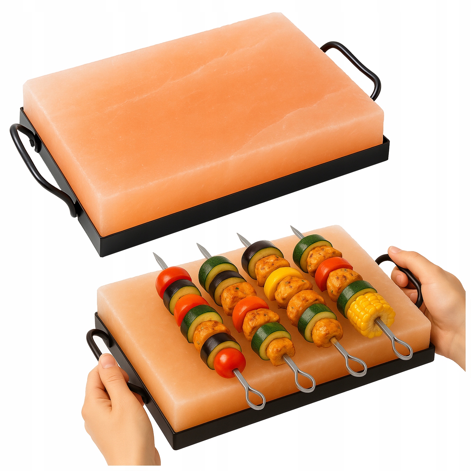 Himalájská Solná deska Blok Na Krájení Zeleniny Ryb Masa Na Gril Držák