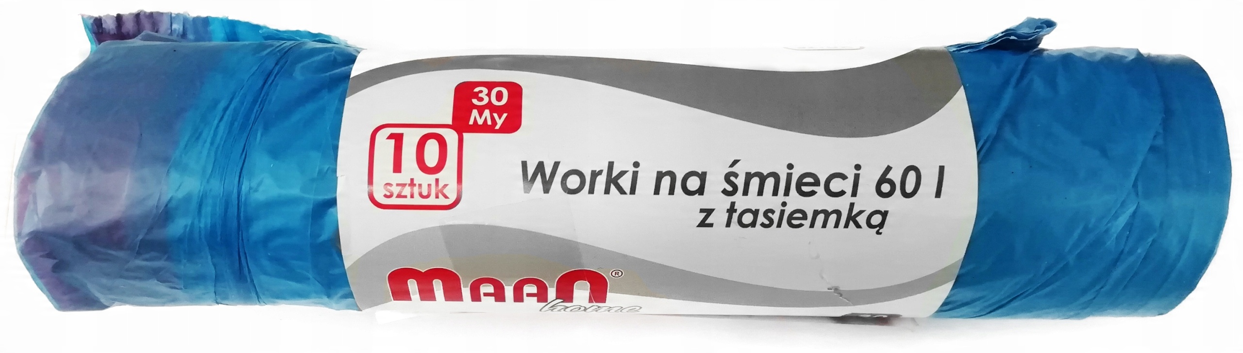 

Worki na śmieci z tasiemką 60l 10szt 30My mocne