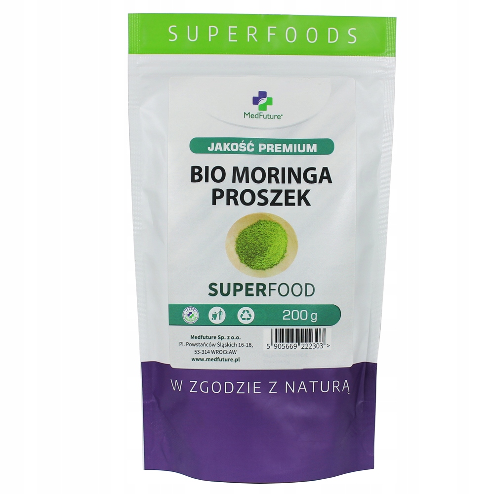 

Moringa Liście oleifera 200g naturalna do picia