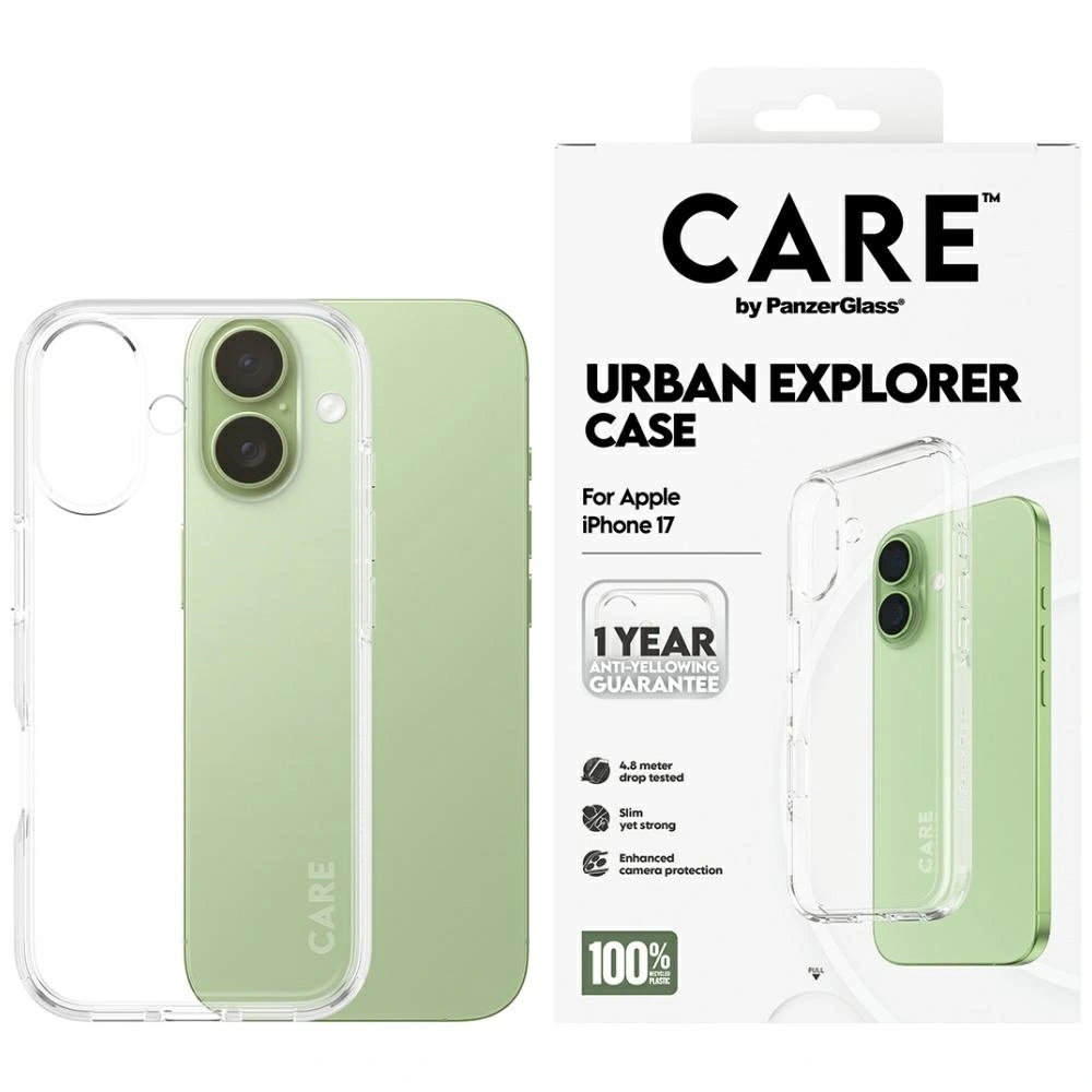 Pouzdro Care by PanzerGlass Flagship Urban Explorer s. Clear Frame pro Apple iP
