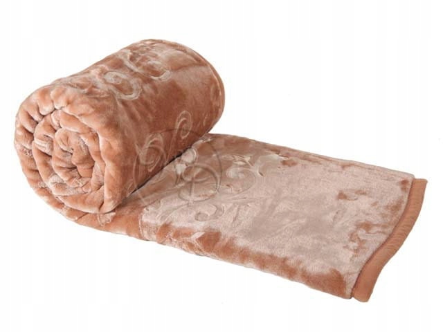 

Koc Elway 160x210 tłoczony beżowy gruby akryl 560g