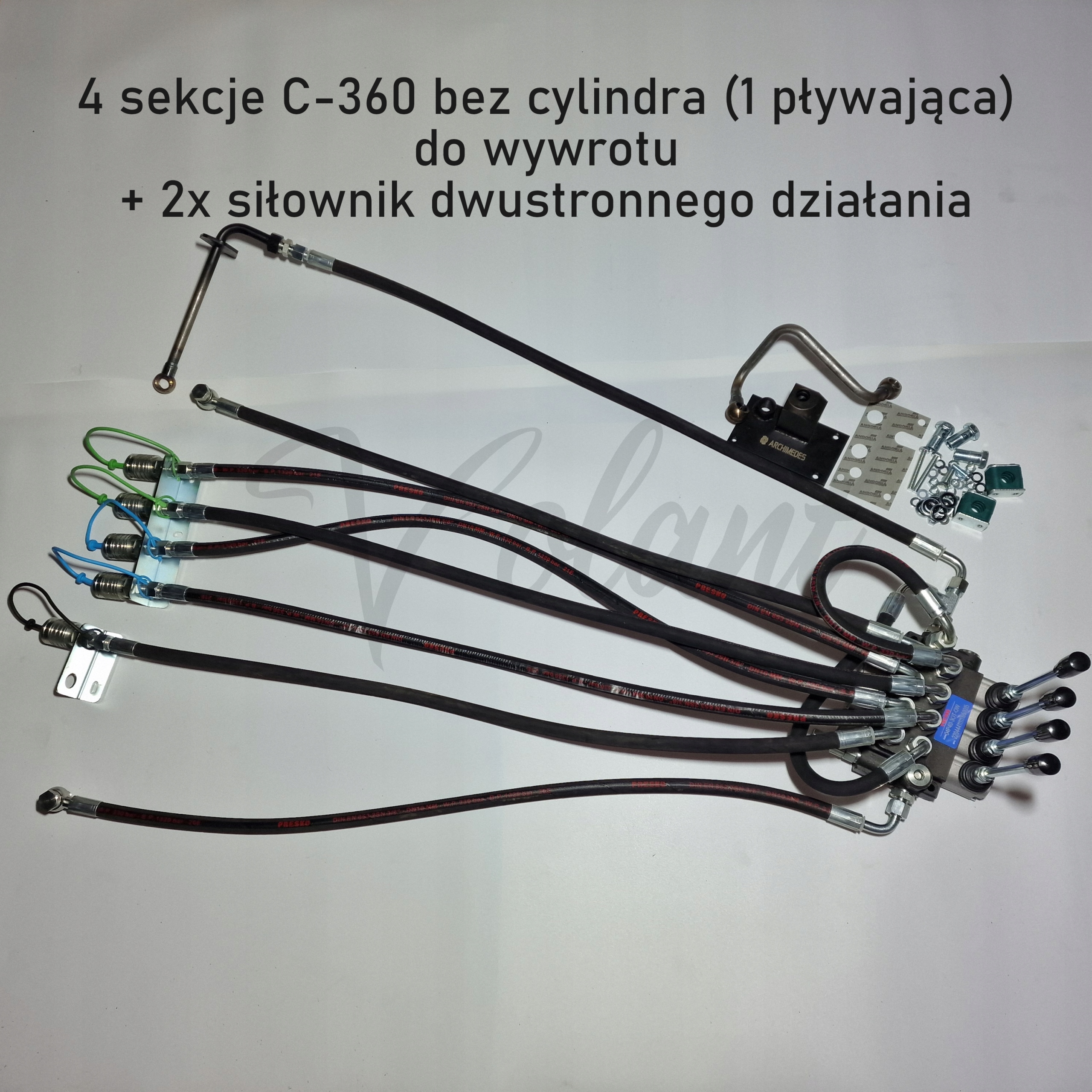 Rozdělovač C-360 4 Sekční Vnější Plovoucí, Kompletní Na Blatník
