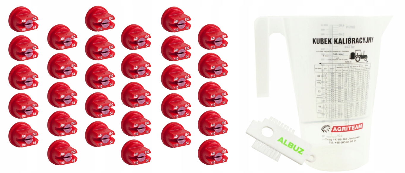 11004 - КОМПЛЕКТ НАСАДОК ДЛЯ БАЛКИ 15M ADI 110 04 ALBUZ + БЕЗКОШТОВНО