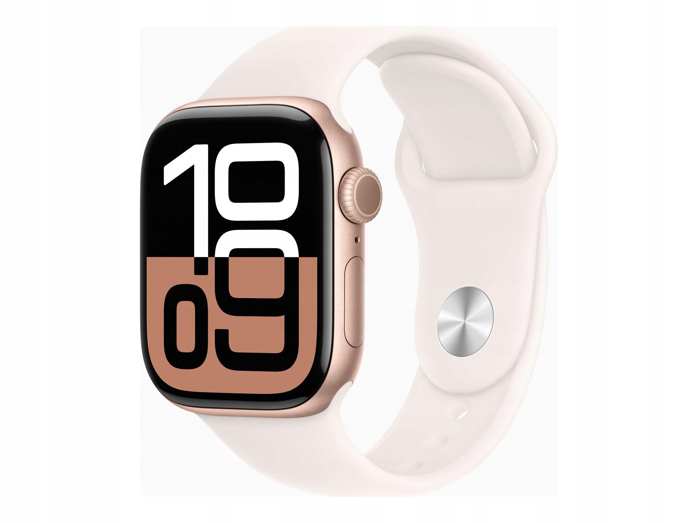 Apple Watch Series 10 Gps 42mm Rose Gold Aluminium Case with Light Blush