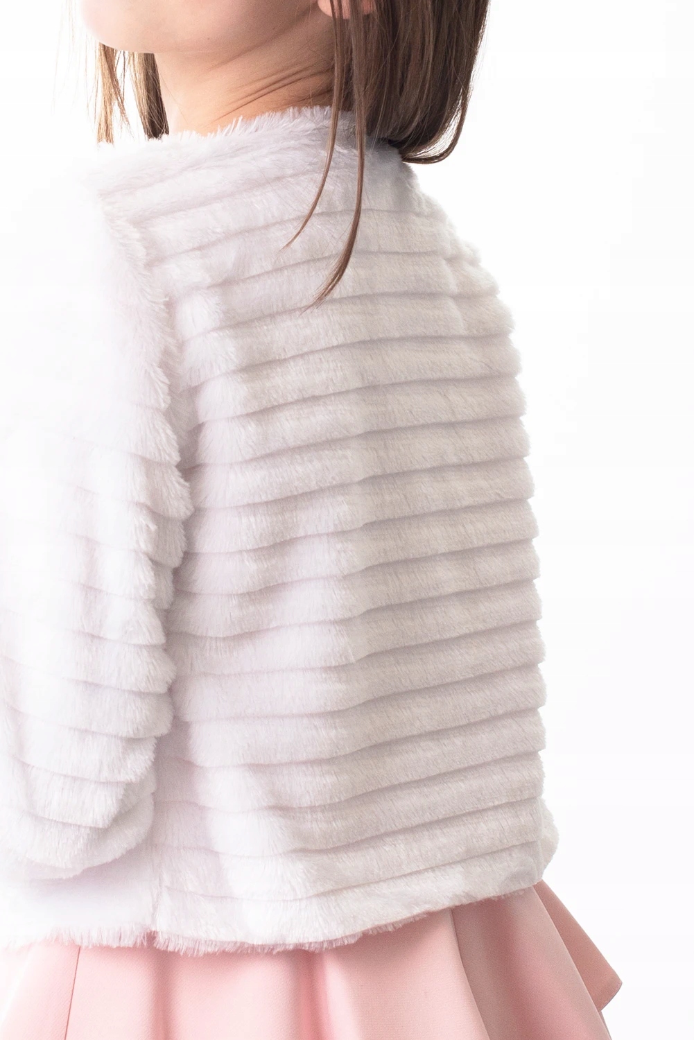 164 Bolerko żakiecik futerkowy komunijny POLSKI Rozmiar 164