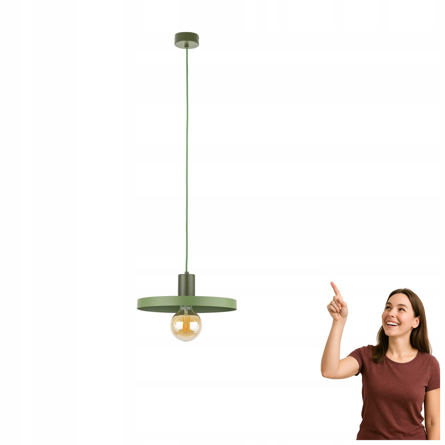 Závěsná lampa Sila Green Peapod 30 10761 Tk Lighting