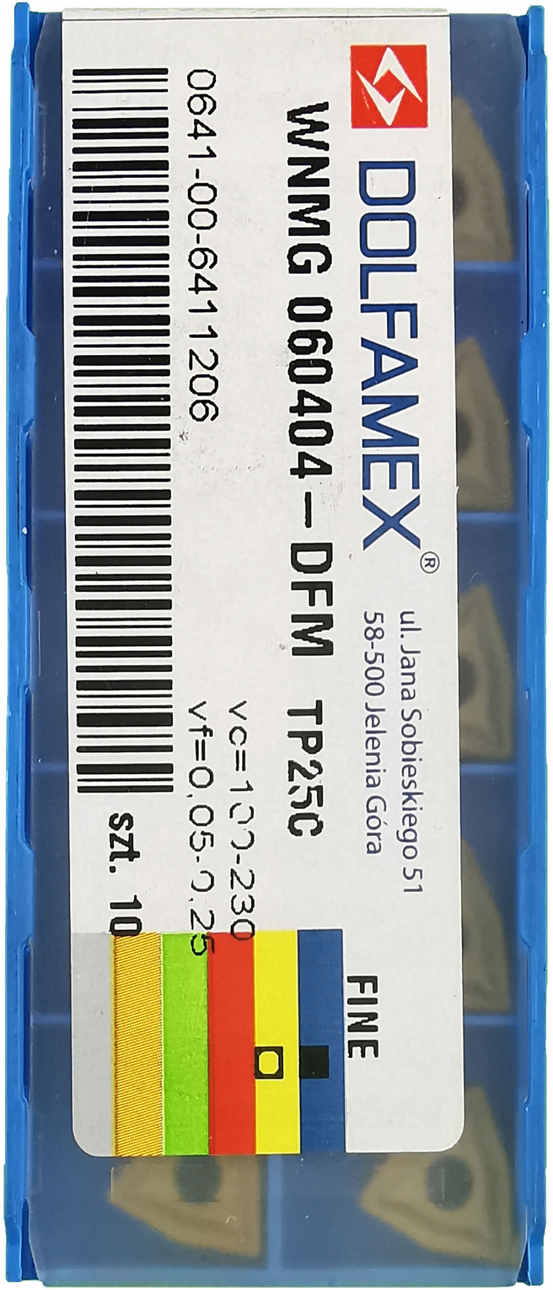 Płytki WNMG 060404-DFM TP25C DOLFAMEX