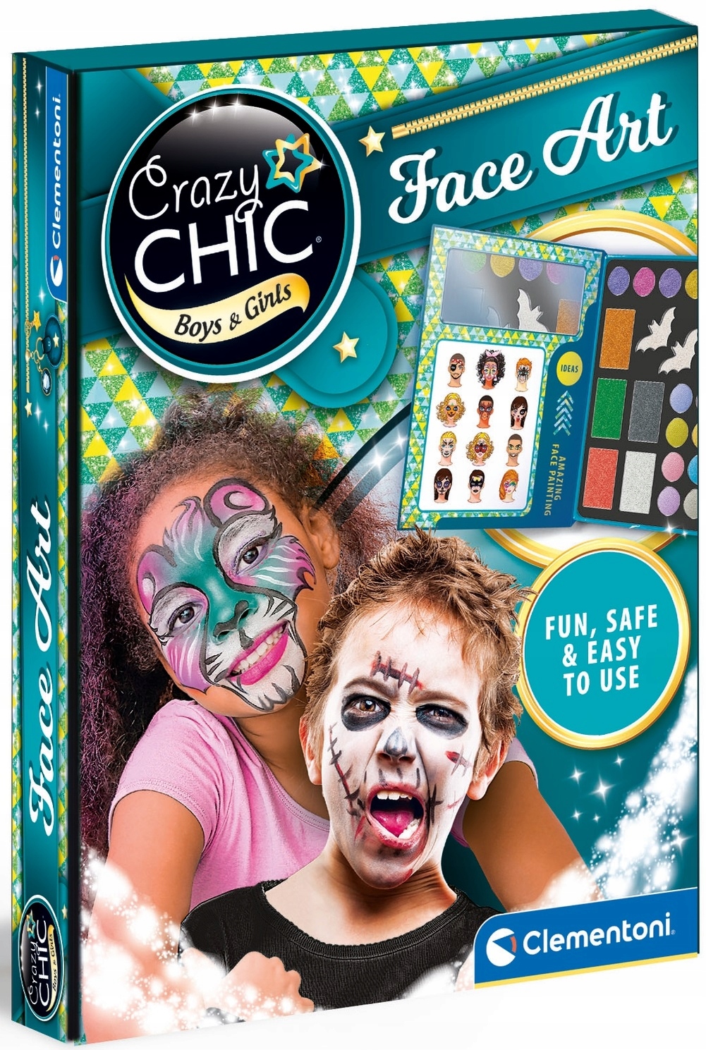 

Crazy Chic Zestaw Do Malowania Twarzy Clementoni