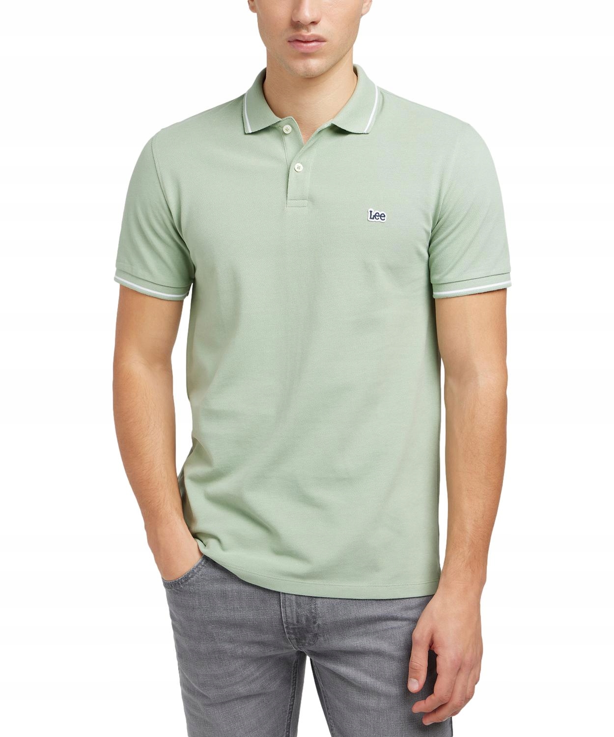 Koszulka Lee PIQUE POLO 112349953 Intuition Grey XXL