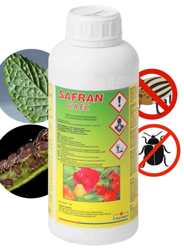 SAFRAN 18EC 1L ABAMEKTYNA zwalcza PRZĘDZIORKI PRZĘDZIORKA MAGUS MSZYCE RÓŻ