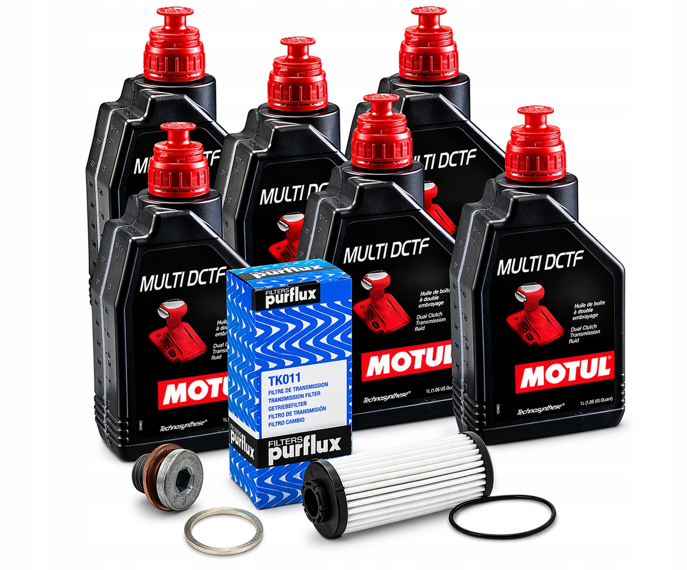 Sada Na Výmenu Oleja Dsg DQ381 Olej Motul Dctf 6 L Filter Tesnenia