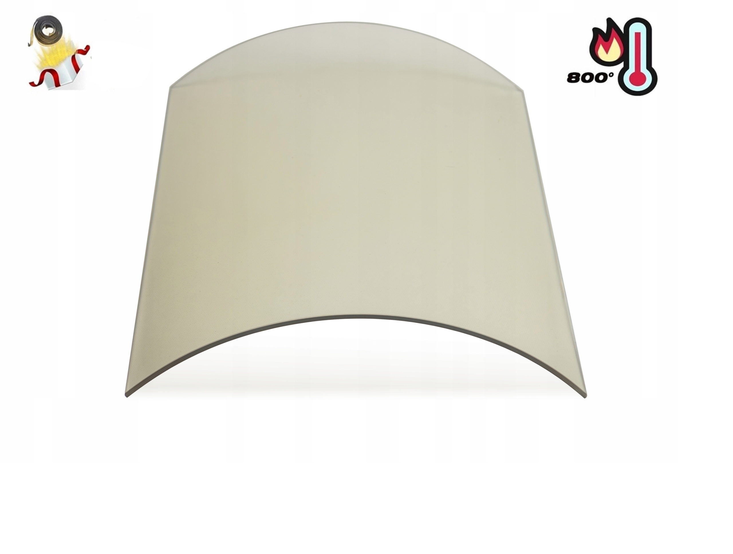 Sklo ohýbané po oblouku pro Jotul Panorama 18 Sklo Žáruvzdorné 800°C +dárek