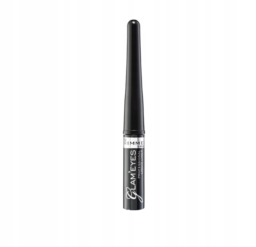 Eyeliner z pędzelkiem Glam'Eyes Rimmel 001 Black Glamour 3,5ml Marka Rimmel