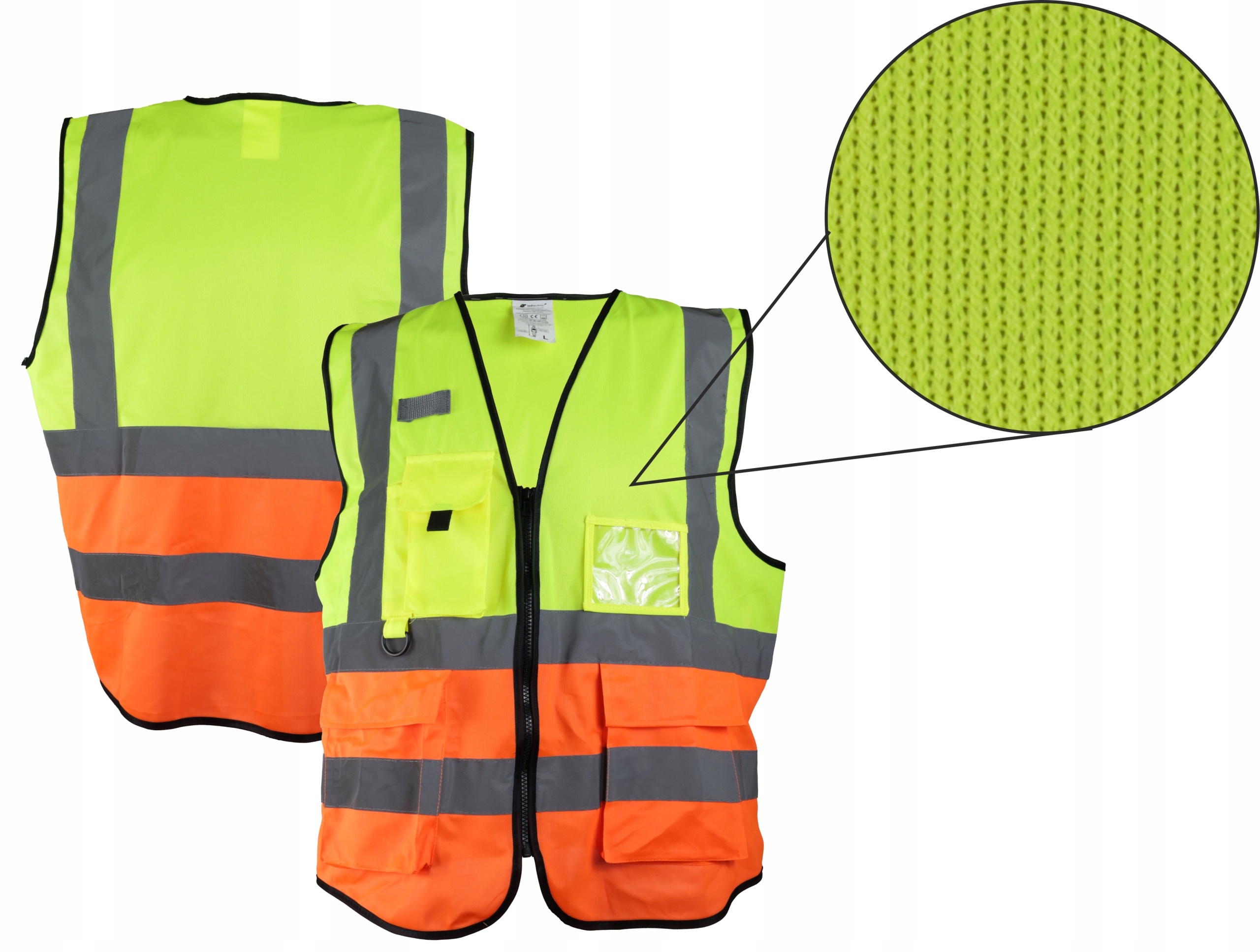 KAMIZELKA ODBLASKOWA Z NADRUKIEM PRZÓD I TYŁ 3XL Kod producenta SS-C062