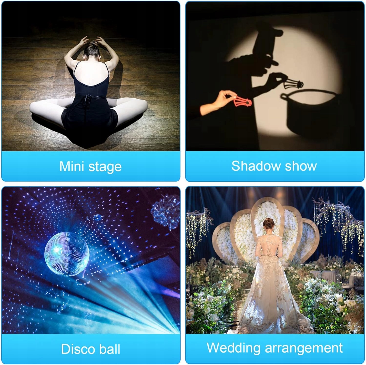 Reflektor LED RGB Spotlight z Pilotem DISCOLIGHT Model Modelu Brak