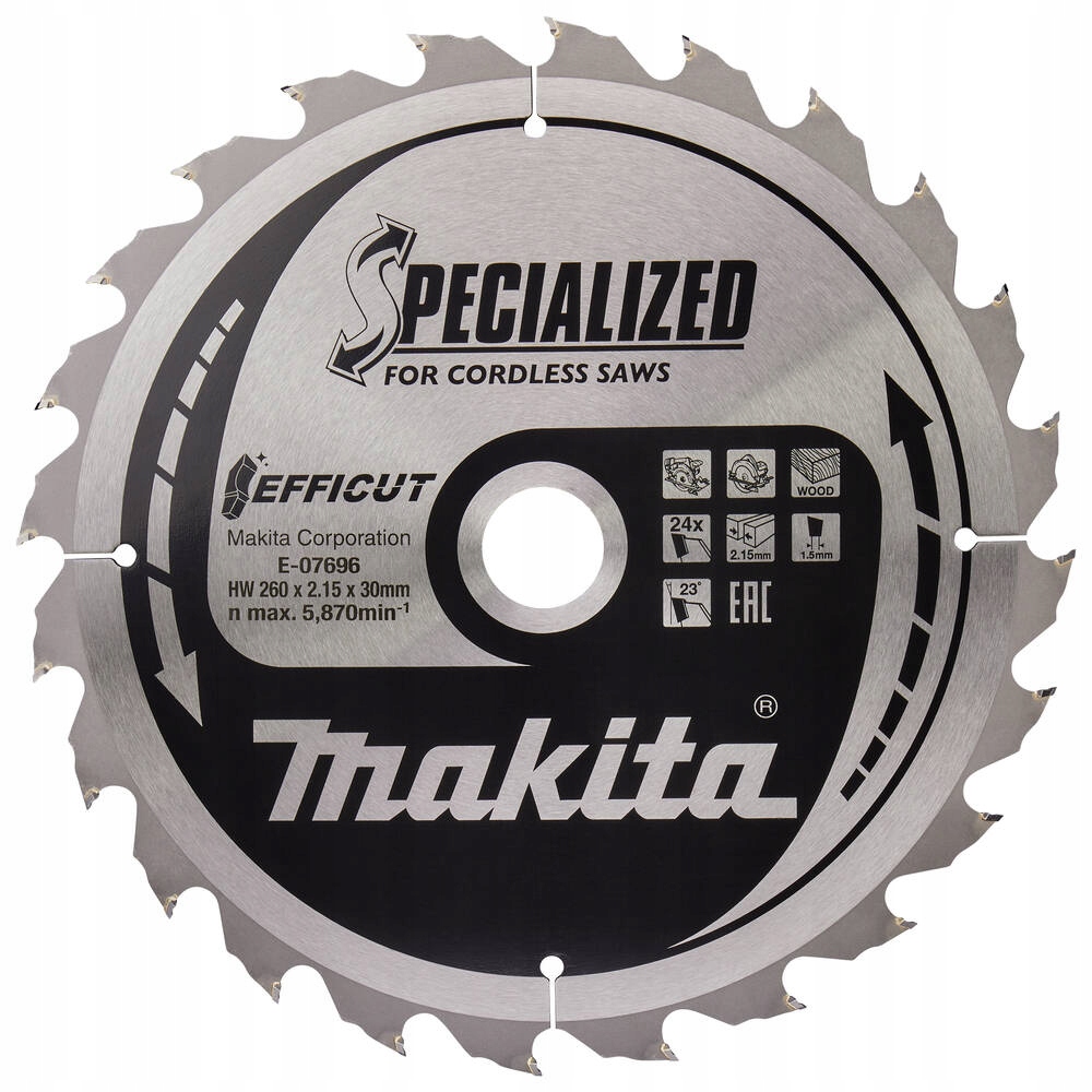 Makita Kotoučová Pila 260x30x24z Efficut