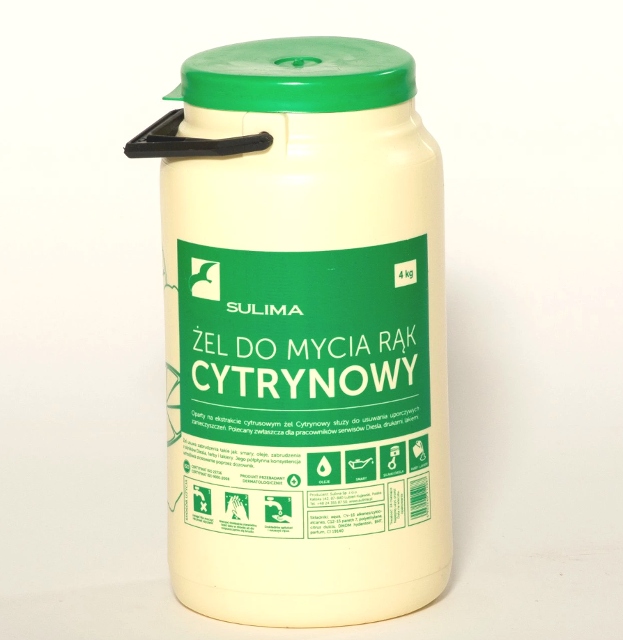 SULIMA ŻEL CYTRYNOWY PASTA DO MYCIA RĄK 4KG