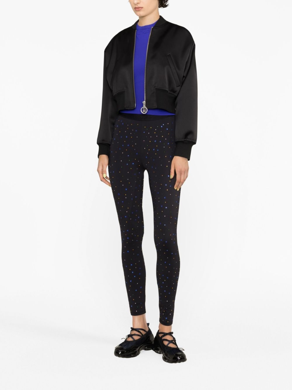 Černé legíny s barevnými flitry Sandro 42
