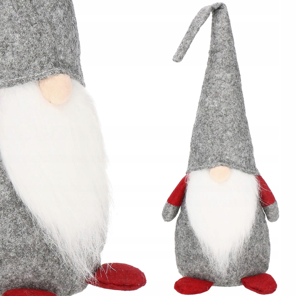 

Figurka Świąteczna Skrzat Krasnal Gnom 43CM Broda
