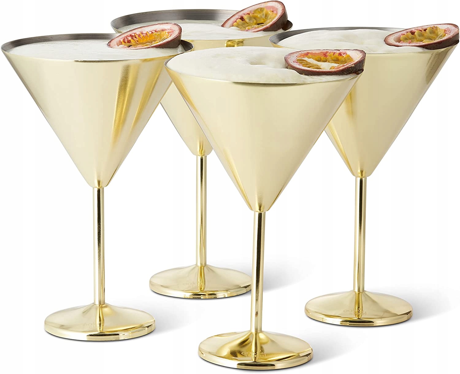 

Kieliszki do martini koktajli stalowe 4 zestaw