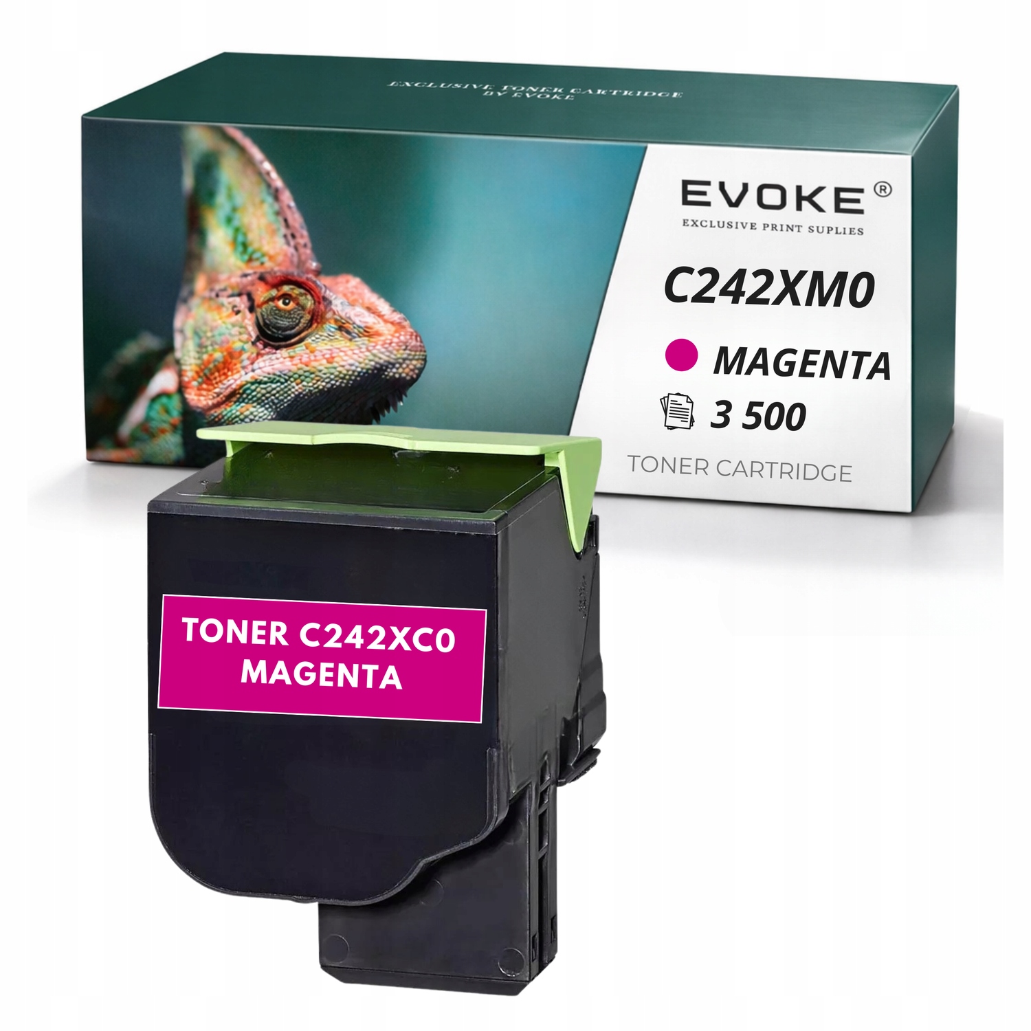 Toner pro Lexmark C2425 C242 M C242XM0 magenta 3500 stran C2425dw C2535dw