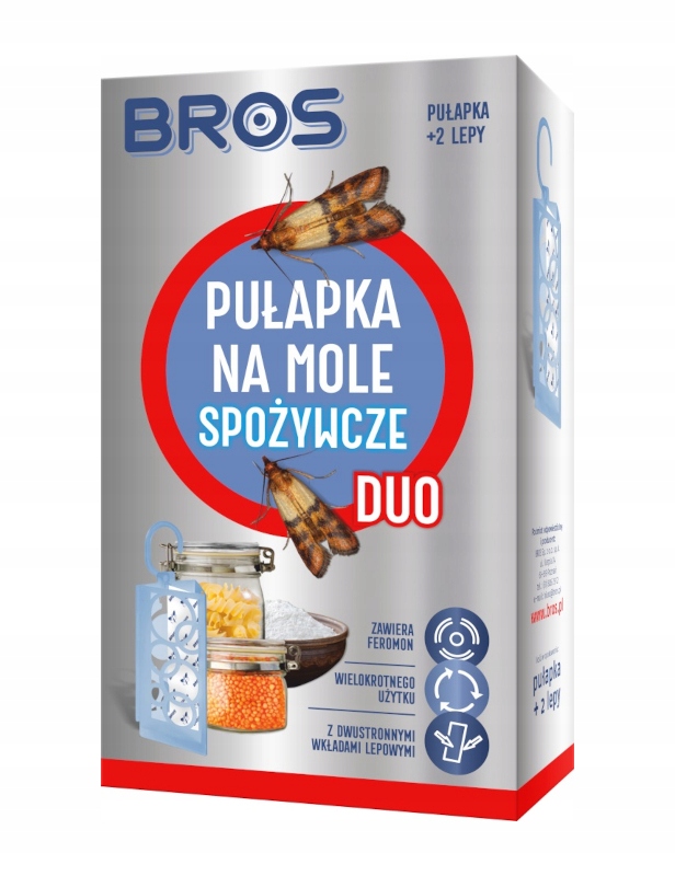 

Bros Pułapka na mole spożywcze Duo 2w1