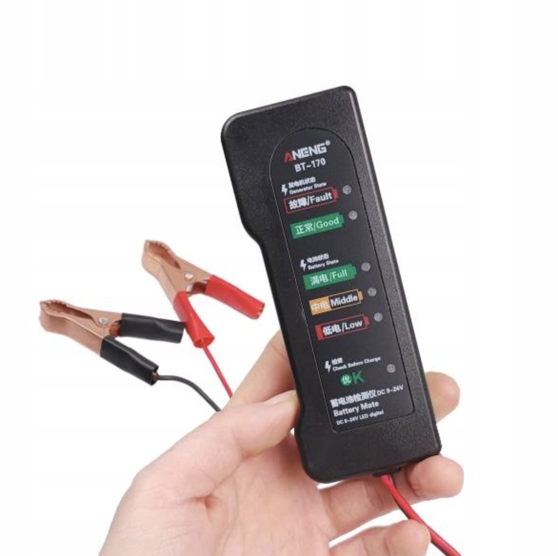 Aneng BT-168 Tester Baterii i Akumulatorów 12V ze Wskaźnikiem Led