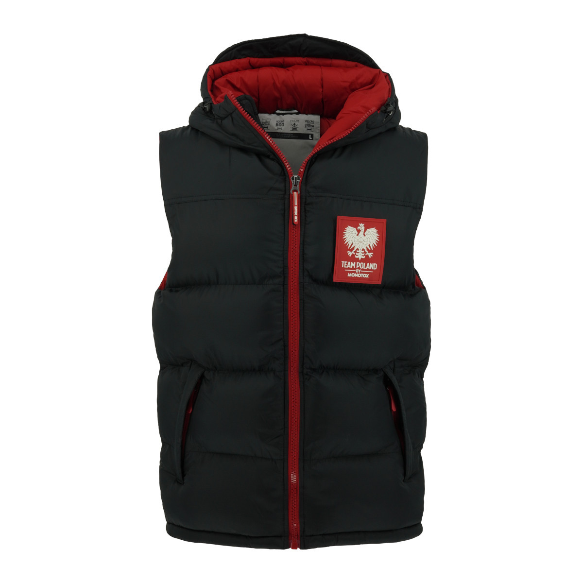 Pánská vesta Monotox MX23088 Vest Black Red Černá M
