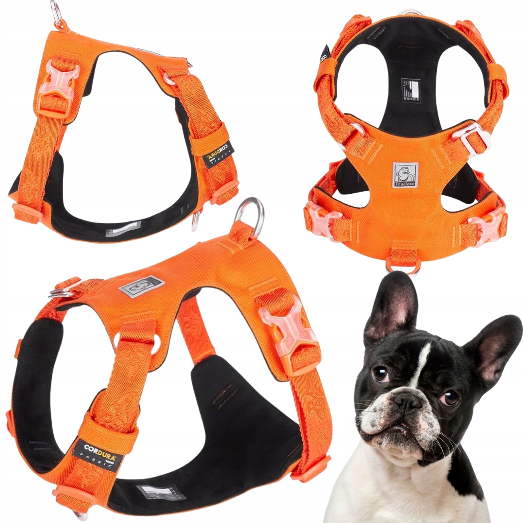 Levně Obojky Pro Psa Voděodolné, Lehké Truelove Adventure Soft Oranžové M