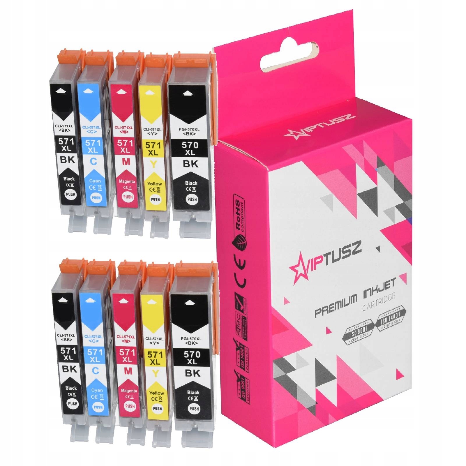 10 x Inkoust Pro Canon Pixma MG5750 MG6850 MG7750 XL