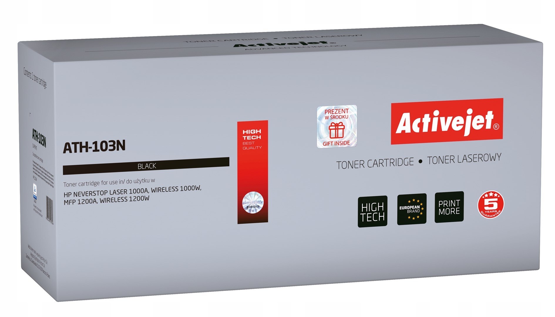 Toner Activejet ATH-103N (zamiennik do Hp W1103A; Supreme; 2500 stron; czar