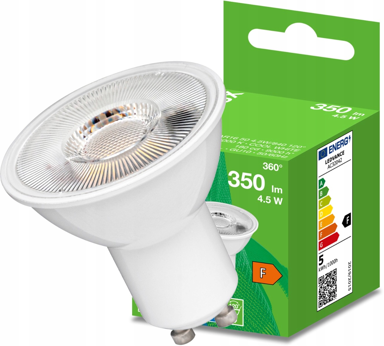 

Żarówka Led GU10 4,5W 35W 4000K 120° Bellalux