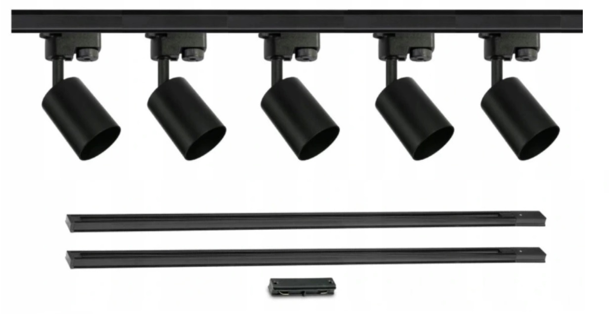 

Zestaw Szynoprzewód Szyna 3M 5 Lamp GU10
