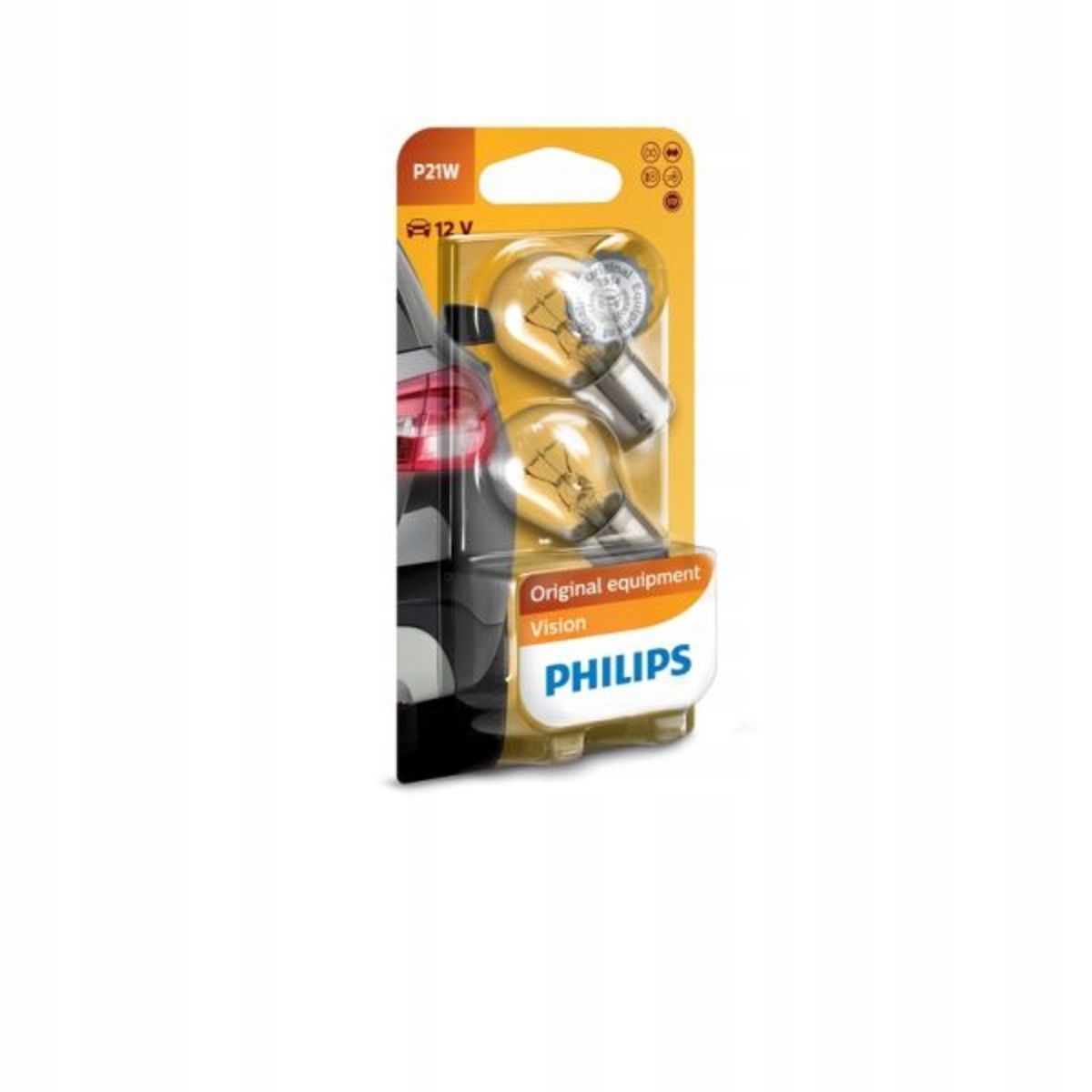 

Żarówka Philips P21W 12V 21W BAY15D Vision 12498/2