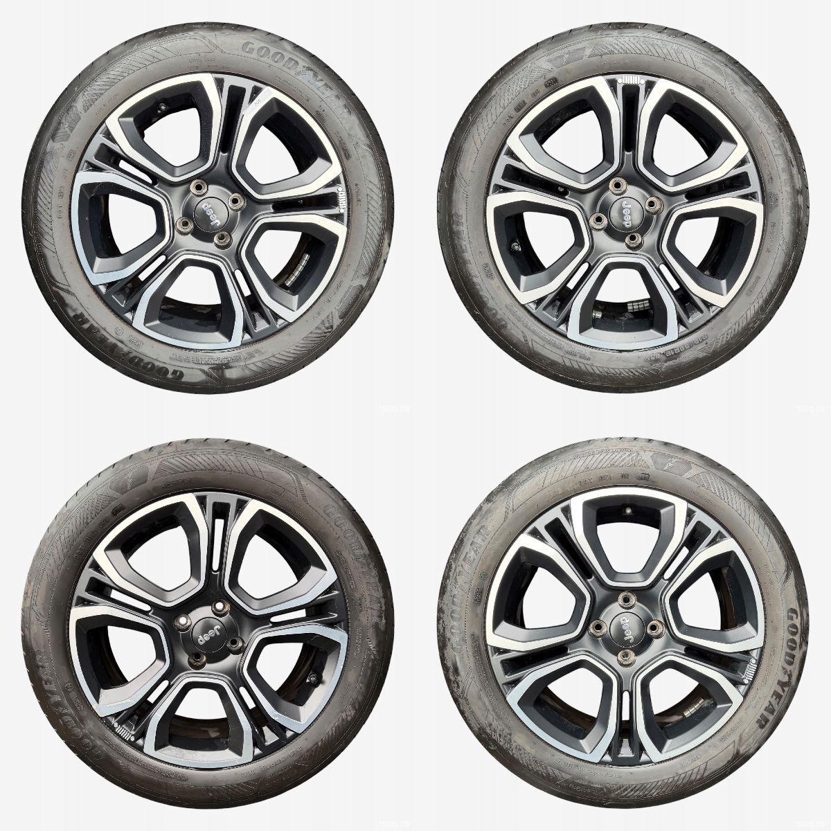 discs wheels tyres JEEP AVENGER GOODYEAR 215/55/18" 4MM summer