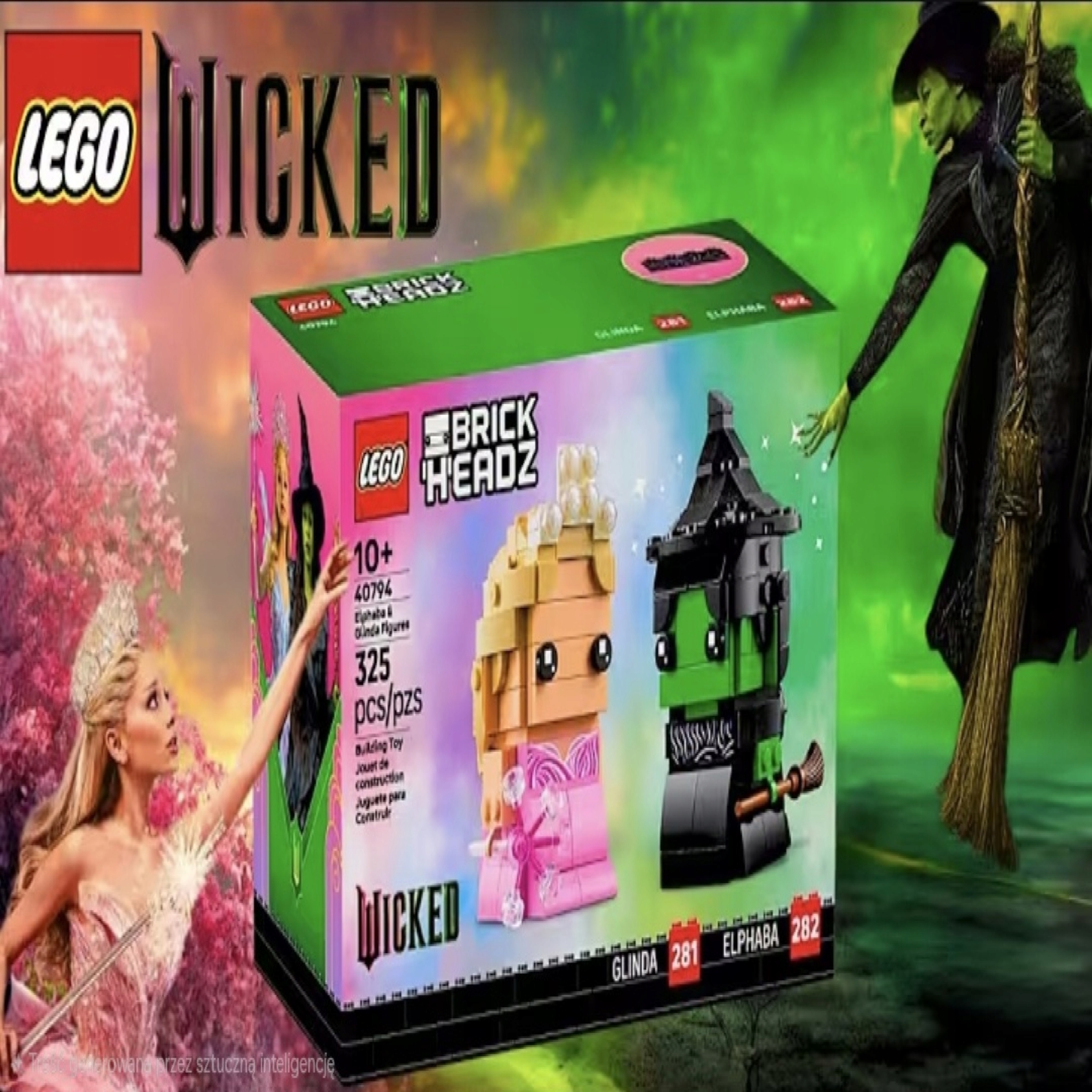 40794 Lego BrickHeadz Wicked: Elphaby i Glindy Nowy Zestaw