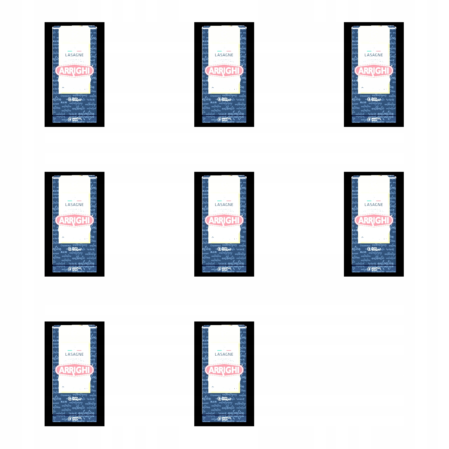 Levně 8 x 500 g Arrighi těstoviny lasagne