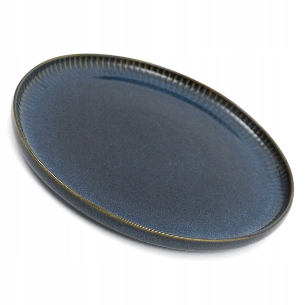 

Talerz Obiadowy 26cm Niebieski Granatowy Duży