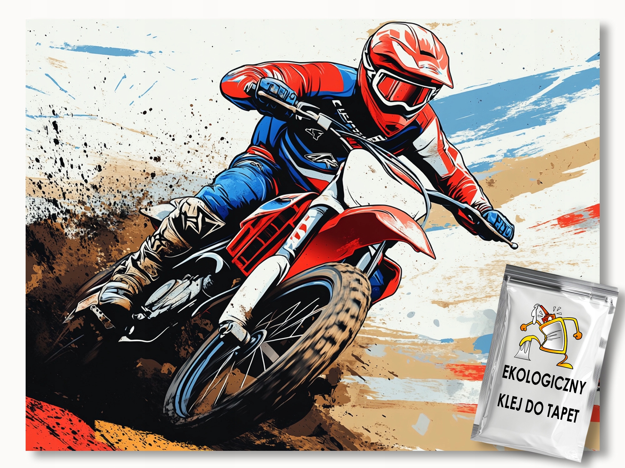 Fototapeta Flizelina Motor Cross Motocykl Urban Street Art 300x210 110g