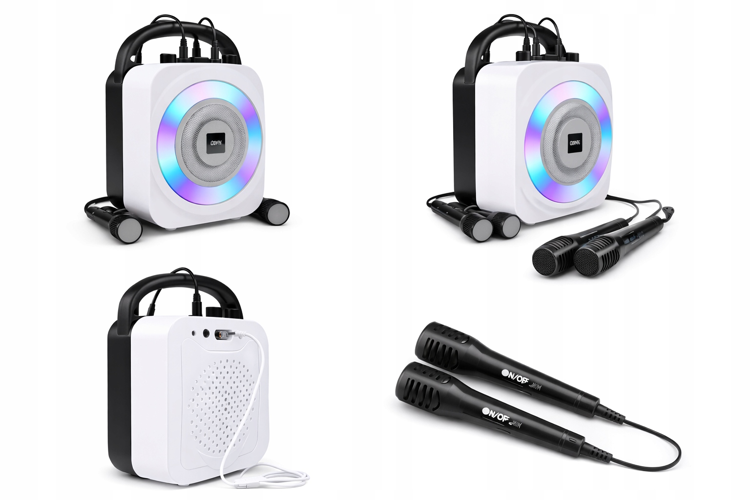 Dětský karaoke reproduktor s Bluetooth a 2 bezdrátovými mikrofony