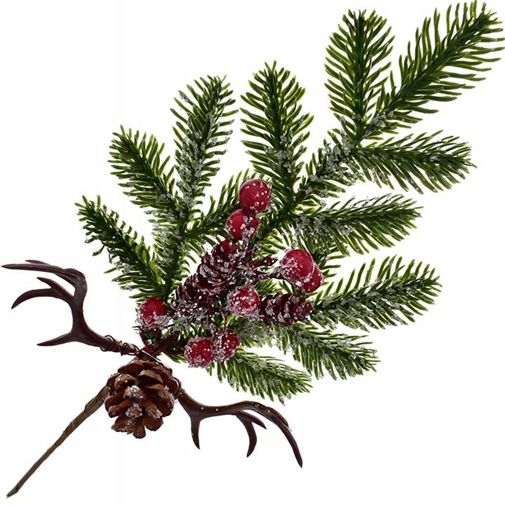 GAŁĄZKA STROIK GŁÓG DEKORACJA BUKIET OZDOBA ŚWIERK